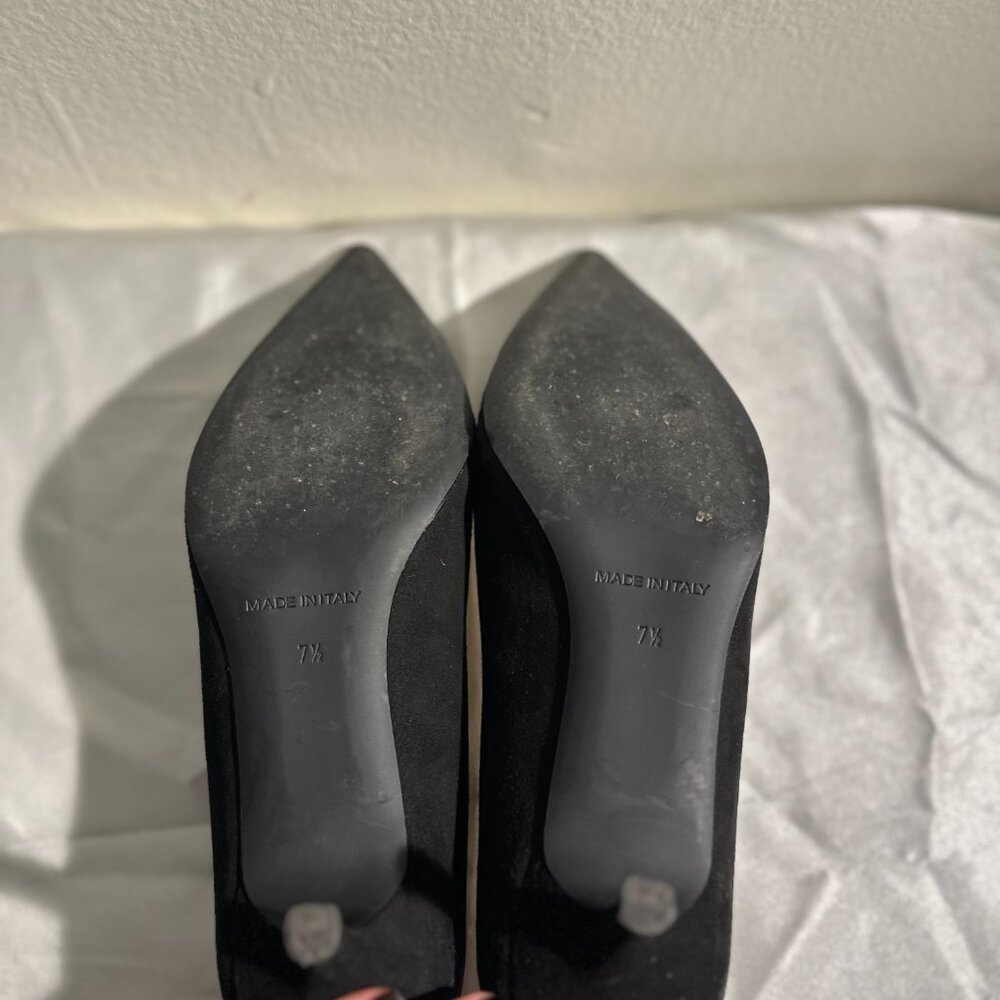 Everlane Black Suede Heels – Size 7.5 - Picture 2 of 7